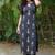 Black cotton blend kurti pant set