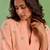 Peach handloom cotton linen top