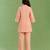 Peach handloom cotton linen top