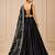 black moonga silk blend navratri lehenga choli