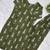 Green cotton blend kurti pant set