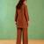 Brown handloom cotton linen top