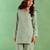 Mint green handloom cotton linen top