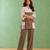 Khaaki brown handloom cotton linen top
