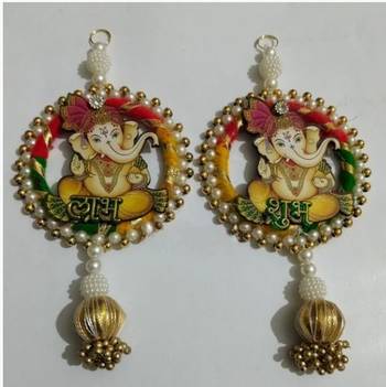 handmade decorative wall hanging for home decoration latkan for home decorations (pack of 2)  4