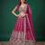 Enchanting Pink Dori, Zari, and Multiple Sequins Embroidered Rangoli Silk Indian latest designer Bollywood lehenga