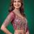 Enchanting Pink Dori, Zari, and Multiple Sequins Embroidered Rangoli Silk Indian latest designer Bollywood lehenga