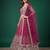 Enchanting Pink Dori, Zari, and Multiple Sequins Embroidered Rangoli Silk Indian latest designer Bollywood lehenga