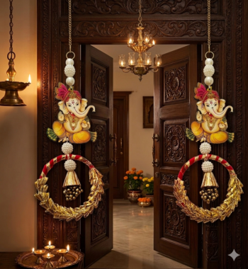 handmade decorative hanging for home decoration door hanging latkan for home decorations (pack of 2) 1