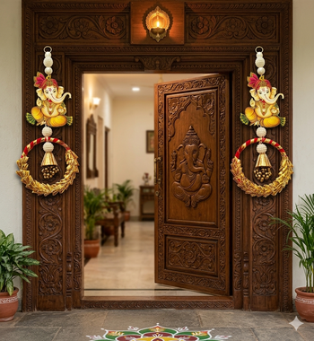 handmade decorative hanging for home decoration door hanging latkan for home decorations (pack of 2) 2