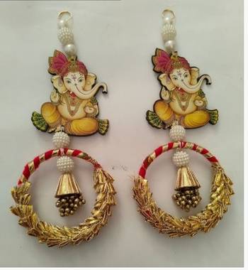 handmade decorative hanging for home decoration door hanging latkan for home decorations (pack of 2) 3