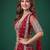 Bewitching Red Dori, Zari, and Sequins Embroidered Rangoli Silk reception wear lehenga