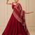 maroon moonga silk blend navratri lehenga choli