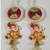 handmade multicolour decorative ganesh ji hanging shubh labh hanging for decoration for home decor (pack of 2)