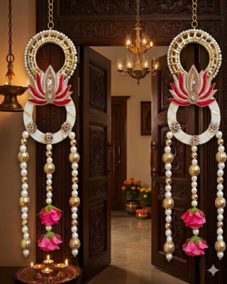 handmade decorative hanging for home decoration hanging latkan for home decorations (pack of 2) 1