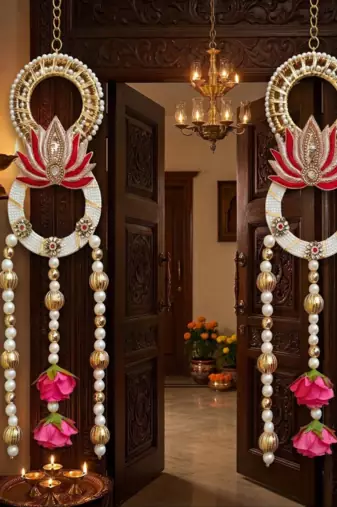 handmade decorative hanging for home decoration hanging latkan for home decorations (pack of 2)