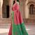 Pink color pochampally silk blend ikkat design zari border sarees