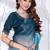 sky & morpeach color fendy silk blend two tone shaded zircon work saree