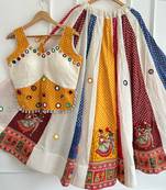 Multicolor Pure Ajrakh Cotton Chaniya Choli