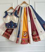 Multicolor Ajrakh Cotton Chaniya Choli
