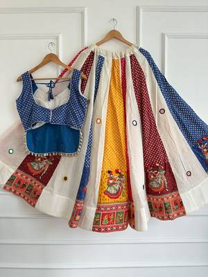 Multicolor Ajrakh Cotton Chaniya Choli 2