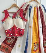 Multicolor Ajrakh Cotton Chaniya Choli