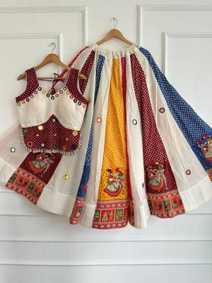 Multicolor Ajrakh Cotton Chaniya Choli 1