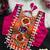 Navratri halter neck shell work designer blouse