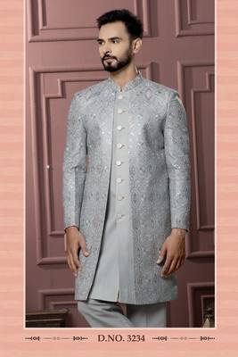 Pista green indowestern for men | premium men's ethnic wear 2