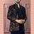 Blue vneck open indowestern for men | premium men's ethnic wear