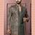 Mendi green open indowestern for men | premium men's ethnic wear