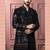 Black open indowestern for men | premium men's ethnic wear