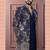 Blue vneck open indowestern for men | premium men's ethnic wear