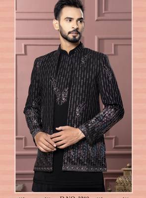 Black indowestern for men | men's ethnic wear 2