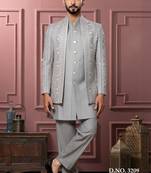 Pastel pista open indowestern for men | premium men's ethnic wear