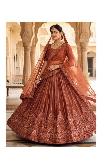 fancy designer party wear lehanga  1