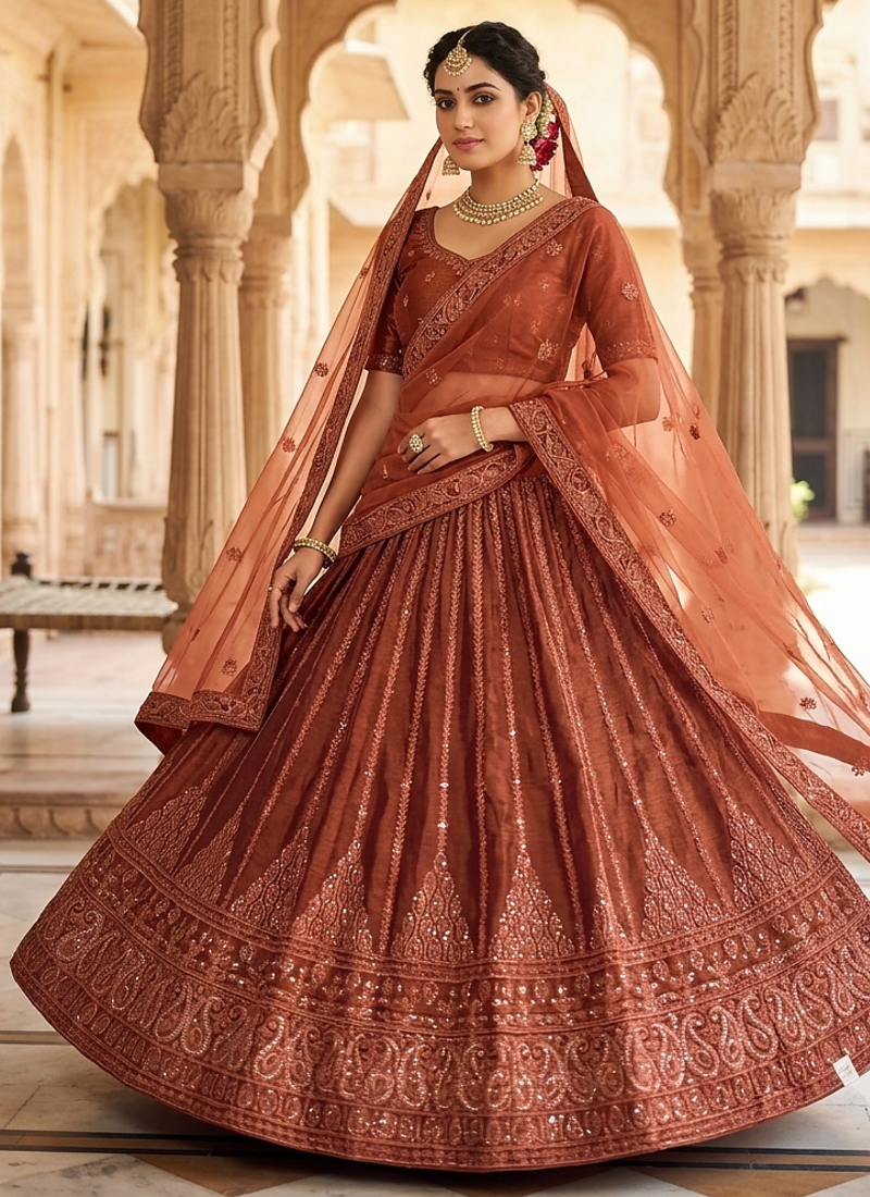 fancy designer party wear lehanga 
