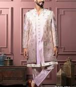 Pink open indowestern for men | premium men's ethnic wear