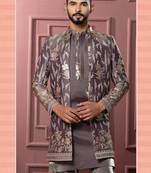 Brownish pink indowestern for men | men's ethnic wear