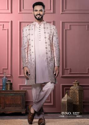 Brown open indowestern for men | premium men's ethnic wear 2