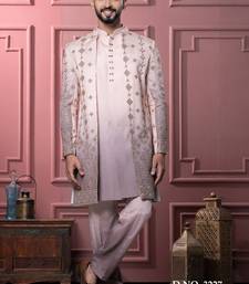 Brown open indowestern for men | premium men's ethnic wear