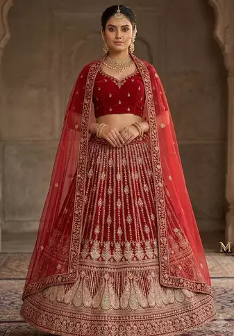 fancy wedding havey lehaga dress