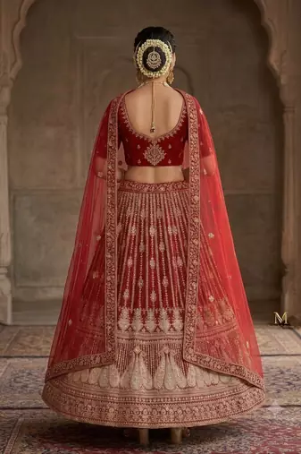 fancy wedding havey lehaga dress