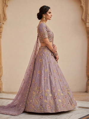new havey party wear leagnga  2