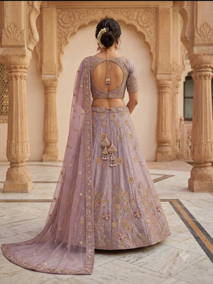 new havey party wear leagnga  3