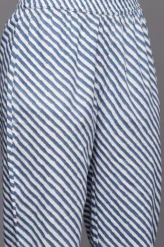 Floral Printed Pure Cotton Kurta With Trousers