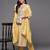 Women Mustard Yellow Ethnic Motifs Embroidered Gotta Patti Kurta with Trousers & With Dupatta
