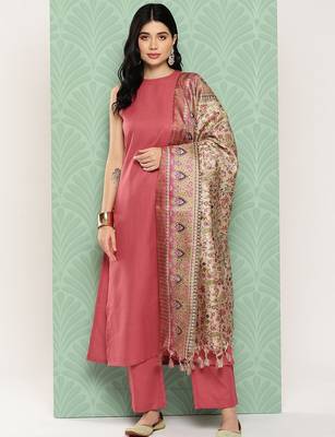 Women Regular Kurta with Trousers & With Dupatta 1