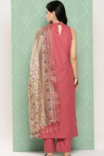 Women Regular Kurta with Trousers & With Dupatta