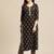 Women Black Ethnic Motifs Printed Patchwork Pure Cotton Kurta with Trousers